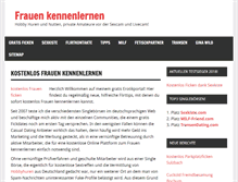 Tablet Screenshot of frauen-kennenlernen.com